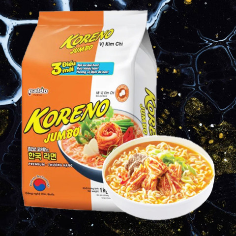 Mì Koreno vị kim chi 1kg
