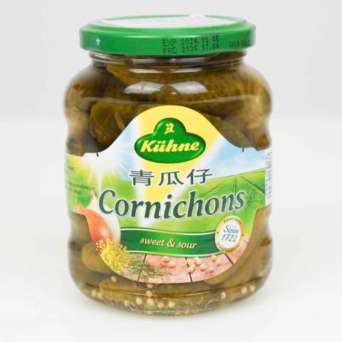 Dưa chuột mini chua ngọt Kuehne Cornichons 330g F119864