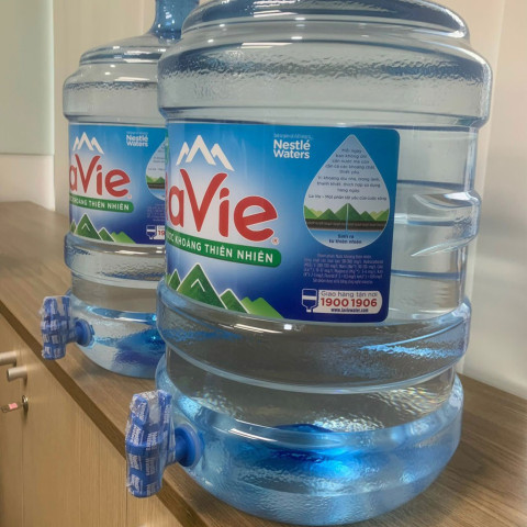 Nước khoáng LaVie bình 19 lít có vòi