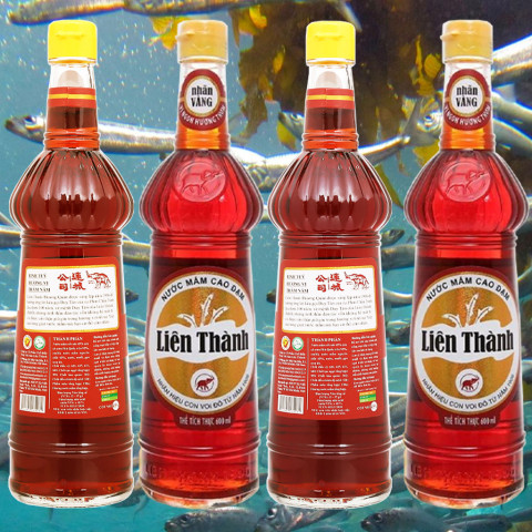 Nước mắm Liên Thành nhãn vàng 600ml