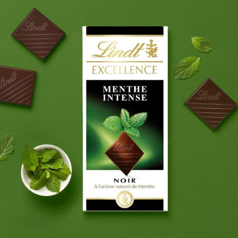 Sôcôla đen vị bạc hà Lindt Excellence Mint Intense 100g mã F118848
