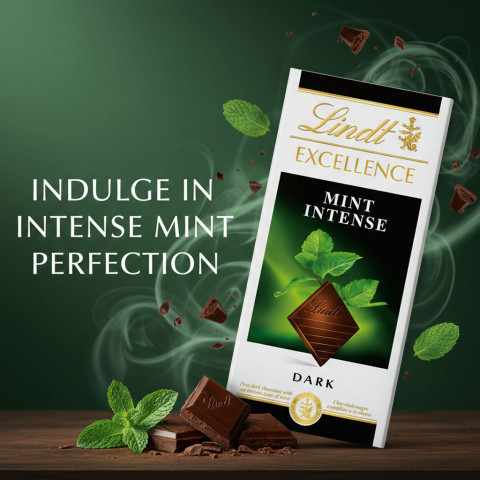 Sôcôla đen vị bạc hà Lindt Excellence Mint Intense 100g mã F118848