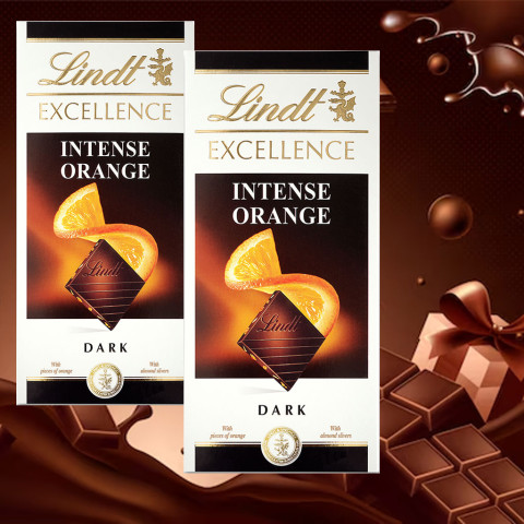 Sôcôla đen vị cam Lindt Excellence Intense Orange 100g F118846