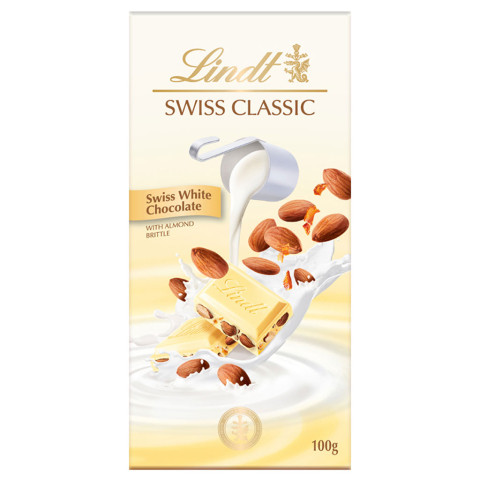 Sôcôla trắng hạnh nhân Lindt Swiss Classic 100g F122724