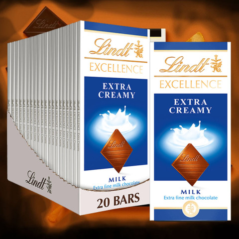 Sôcôla đậm sữa Lindt Excellence Extra Creamy Milk 100g F118847