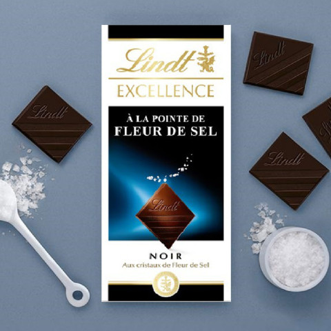 Sôcôla vị muối biển Lindt Excellence Sea Salt 100g F122158