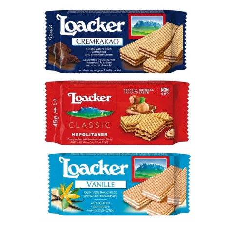 Bánh xốp Loacker Classic Vanille 45g