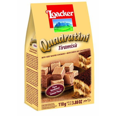 Bánh xốp Loacker Quadratini Tiramisù 110g