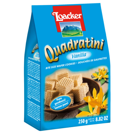 Bánh xốp vani Loacker Quadratini Vanilla 250g