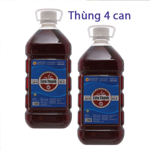 Nước mắm truyền thống Liên Thành 20 độ đạm 4 lít