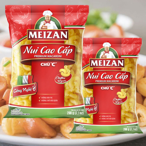 Nui cao cấp chữ C Meizan 200g