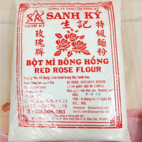 Bột mì Bông Hồng Đỏ Sanh Ký Red Rose Flour 1kg