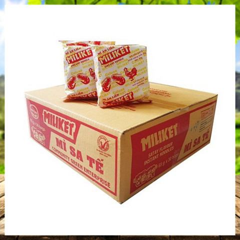 Mì sa tế Miliket gói 65gr x 30