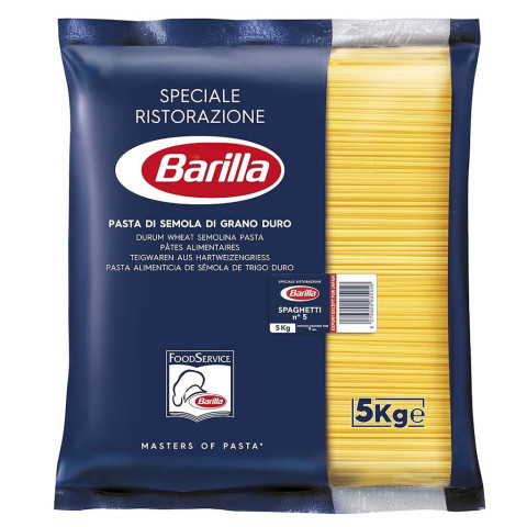 Mỳ Barilla sợi hình ống các cỡ Spaghetti Chef 5kg