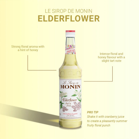 Siro Monin Elder Flower Syrup 700ml
