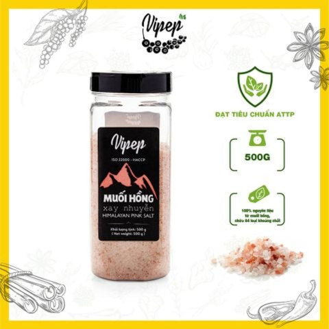 Muối Hồng Vipep Nguyên Hạt 500g