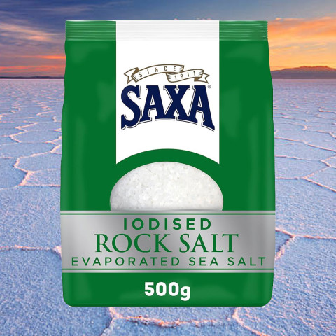 Muối hạt Saxa Natural Salt Rock 500g
