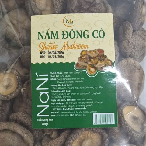 Nấm đông cô khô Naní Shiitake Mushroom 200gr