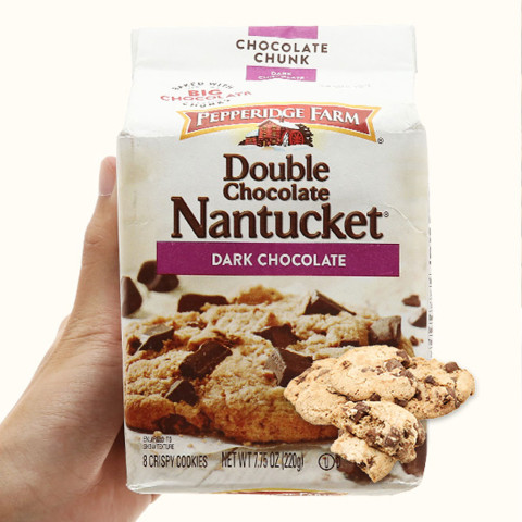 Bánh quy sôcôla đen nguyên chất Pepperidge Farm Nantucket 220g