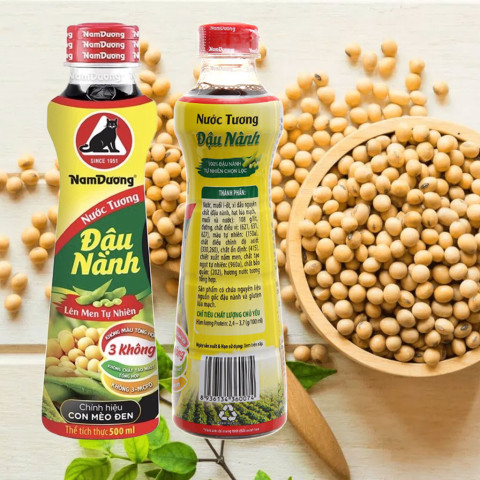Nước tương đậu nành lên men Nam Dương 500ml
