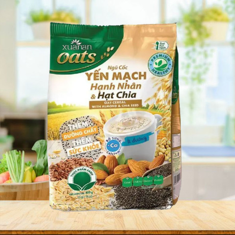 Ngũ Cốc Yến Mạch Hạnh Nhân & Hạt Chia 400gr