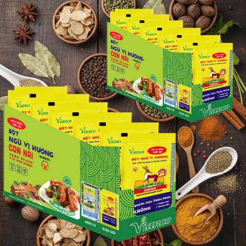 Bột ngũ vị hương Con Nai Vianco hộp 50 gói 10g