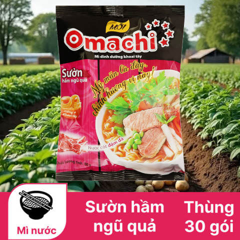 Mì khoai tây Omachi sườn hầm ngũ quả 80g