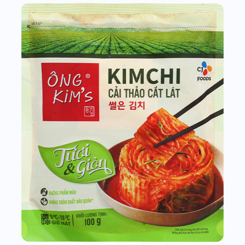 Kim chi cải thảo cắt lát Bibigo CJ Ông Kim's gói 100g