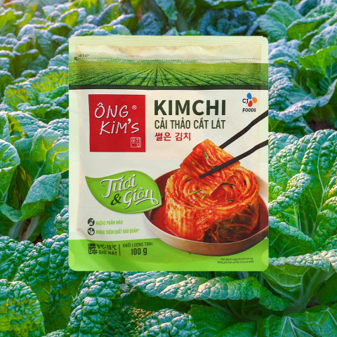 Kim chi cải thảo cắt lát Bibigo CJ Ông Kim's gói 100g