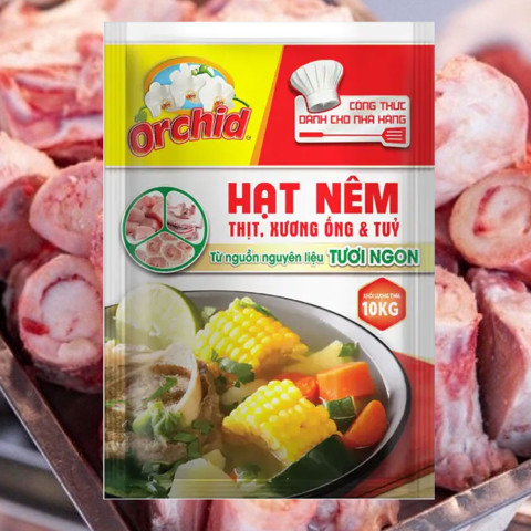 Hạt Nêm Orchid Thịt, Xương Ống và Tủy 10kg