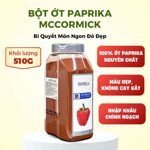 Bột Ớt Cựa Gà McCormick Paprika Ground 510G