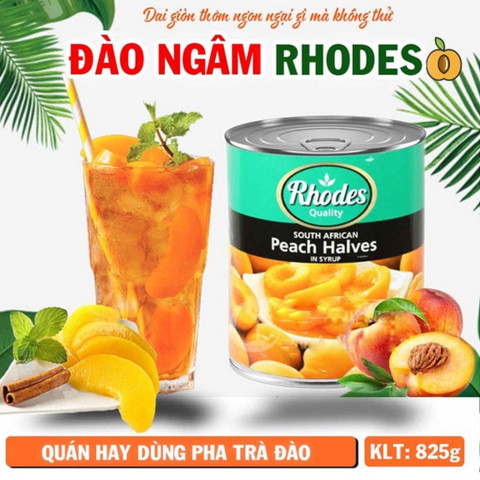 Đào Ngâm Rhodes Peach Halves in Syrup 825g