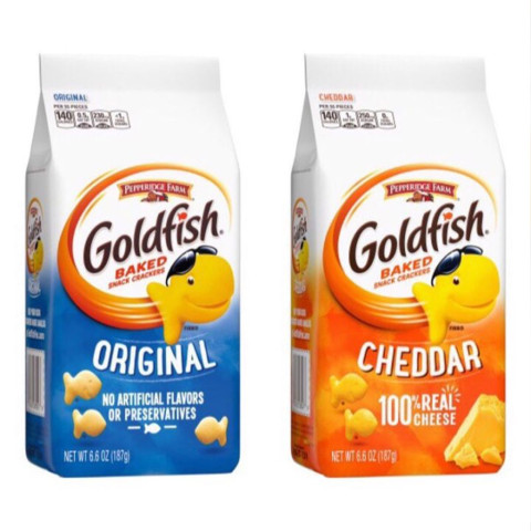 Bánh cá vị phô mai Cheddar Pepperidge Farm Goldfish gói 187g