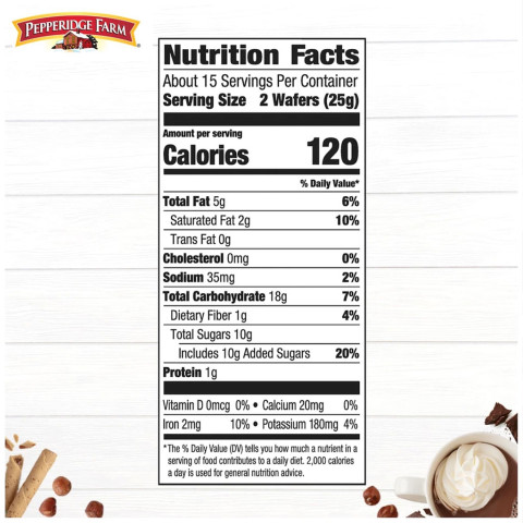 Bánh ống vị sô-cô-la Pepperidge Farm Chocolate Fudge 382g