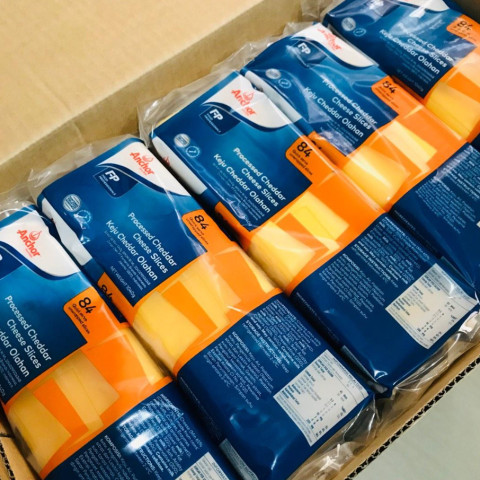 Phô mai 84 lát Anchor Processed Cheddar Cheese Slices 1040g