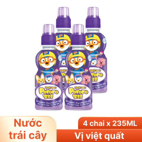 Nước trái cây Pororo vị việt quất 235ml