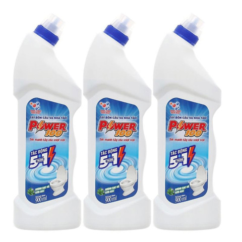 Nước tẩy bồn cầu và nhà tắm Power100 Hương Bạc Hà 900ml