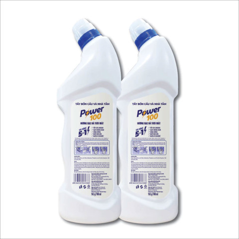 Nước tẩy bồn cầu và nhà tắm Power100 Hương Bạc Hà 900ml