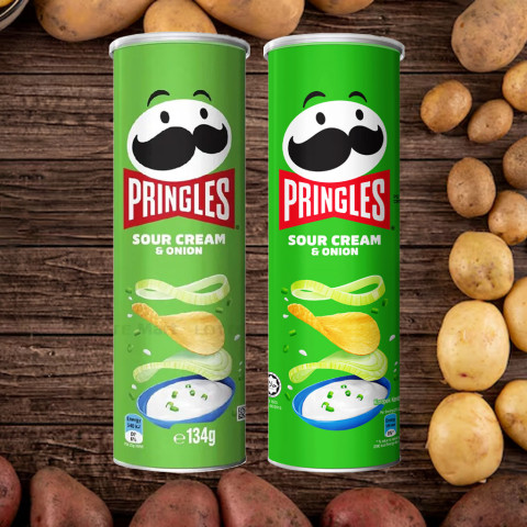 Khoai Tây Chiên Pringles Sour Cream & Onion 134g