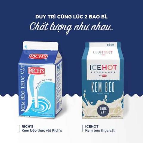 Kem béo thực vật Rich's IceHot Beverages Creamer 454g