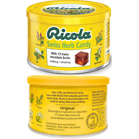 Kẹo thảo mộc Ricola Swiss Herb Candy 100g