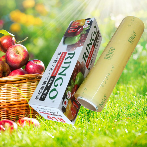 Màng bọc thực phẩm Ringo có hộp 0.45m x 500m