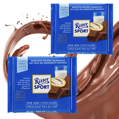 Sôcôla sữa 35% cacao Ritter Sport 100g F122070