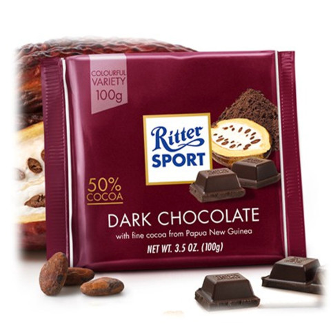 Sôcôla đen 50% cacao Ritter Sport 100g F122071