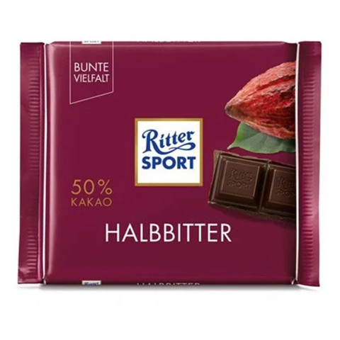 Sôcôla đen 50% cacao Ritter Sport 100g F122071