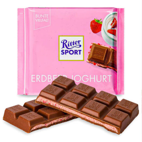 Sôcôla sữa chua dâu Ritter Sport 100g F121923
