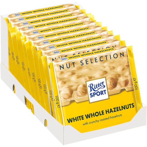 Sôcôla trắng hạt phỉ Ritter Sport White Chocolate 100g F122476