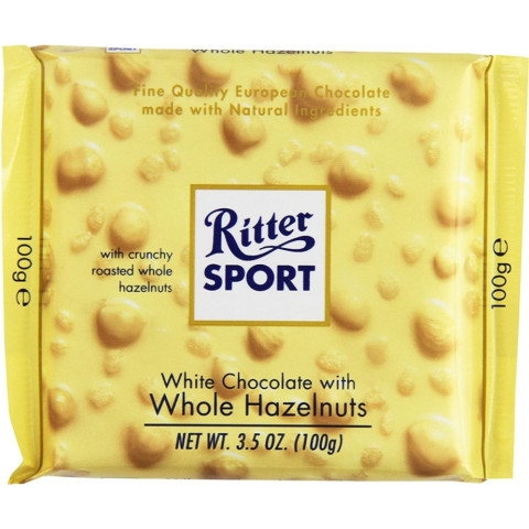 Sôcôla trắng hạt phỉ Ritter Sport White Chocolate 100g F122476