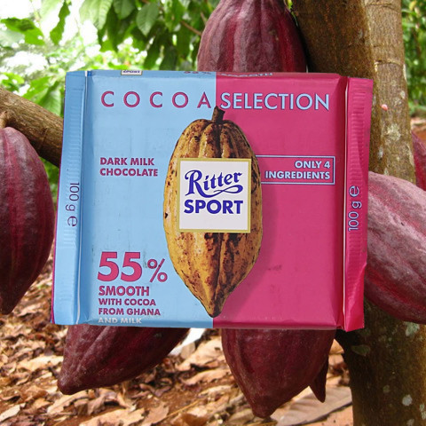 Sôcôla sữa 55% cacao Ritter Sport 100g F122936