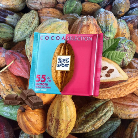 Sôcôla sữa 55% cacao Ritter Sport 100g F122936